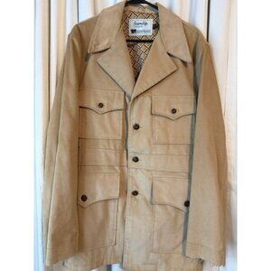 Vintage Sears Leisure Life mens jacket Size 44 REG- Beige/Tan
